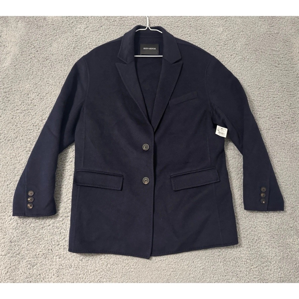 Iris Von‎ Arnim Damara Midnght Blue Size 38 Cashmere Wool MINTY $2100 MSRP